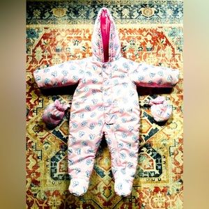 Disney's Minnie Mouse Toddler Girl Hooded Snowsuit (12M)